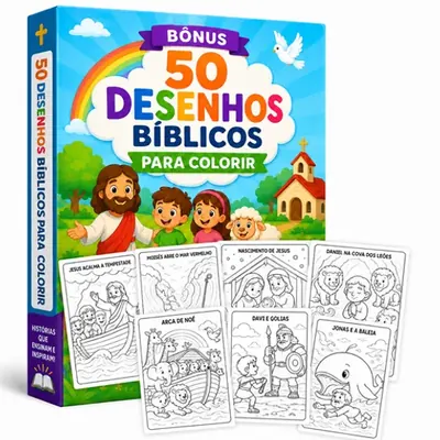 50 Desenhos Bíblicos para Colorir