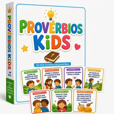 Provérbios Kids — 10 mini livrinhos de provérbios