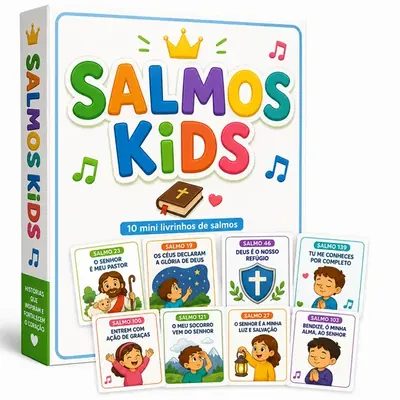 Salmos Kids — 10 mini livrinhos de salmos